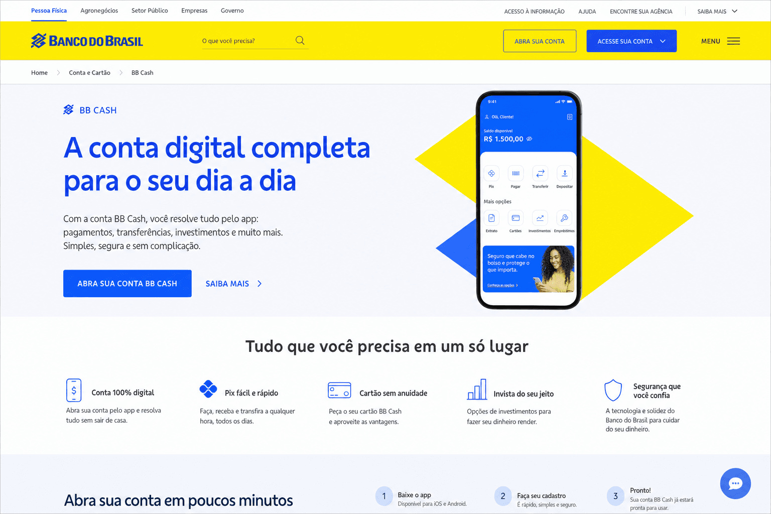 Referência visual — Banco do Brasil