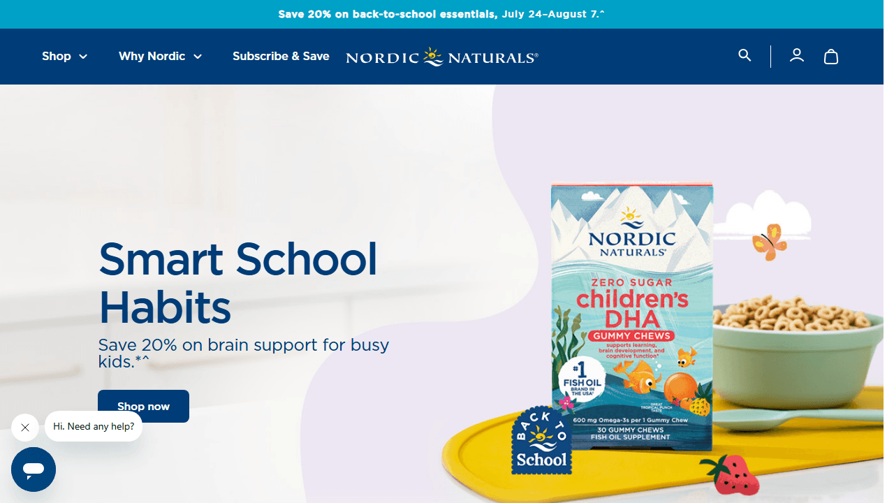 Referência visual — Nordic Naturals
