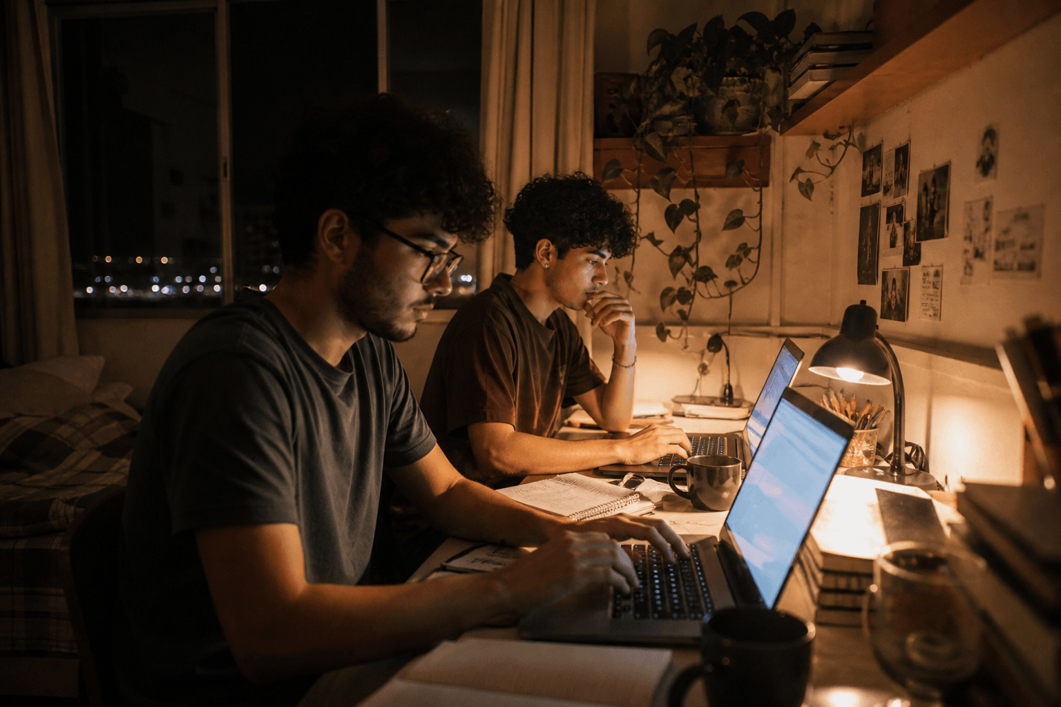 2020 — Edu e Lucas começando na faculdade