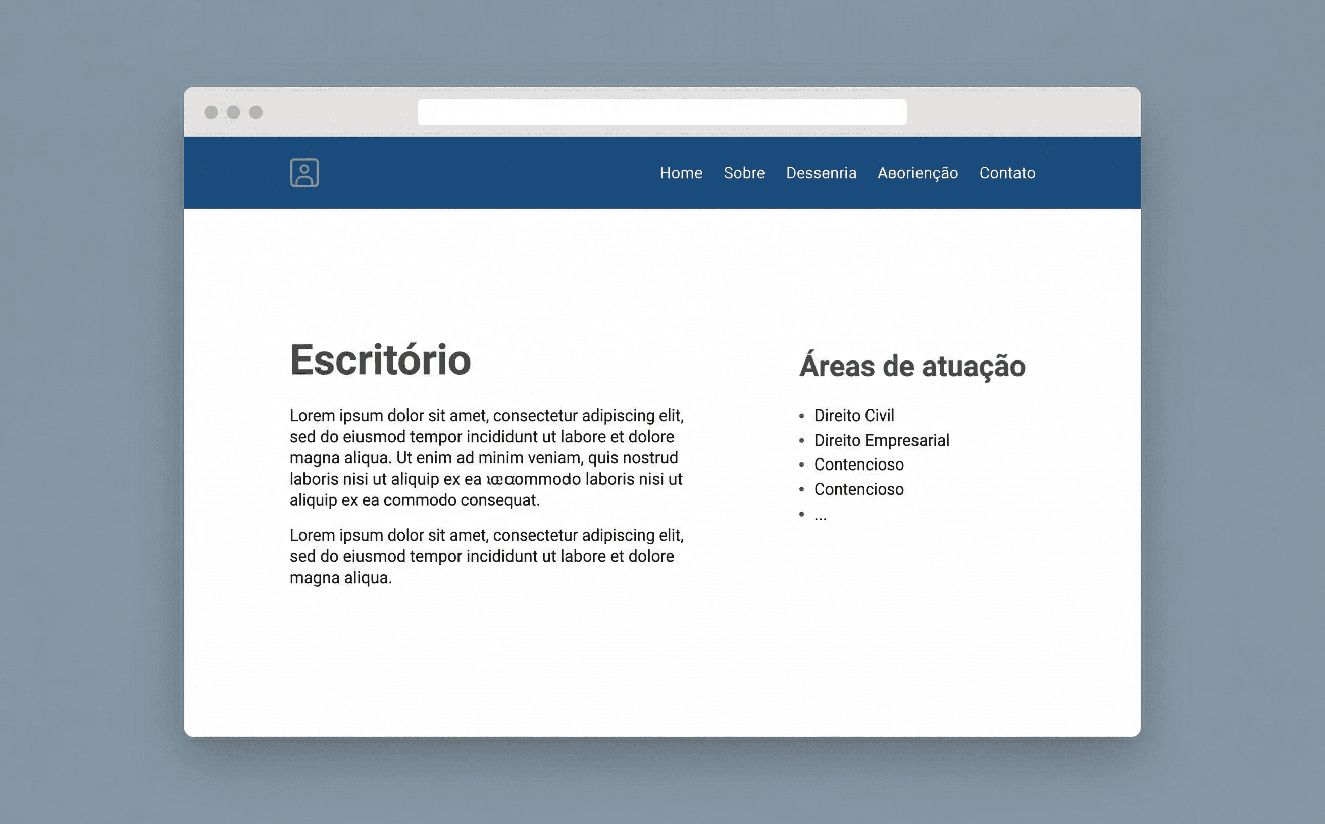Template Advogado - preview